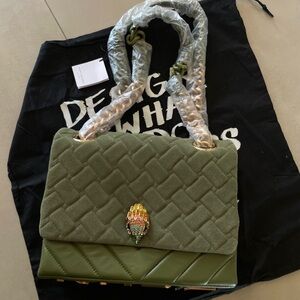 Kurt Geiger Large Kensington Yurt Bag - Khaki
Green - NWT